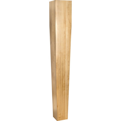 Hardware Resources - P43-5MP - Four Sided Tapered Hard Maple Post - Hard Maple