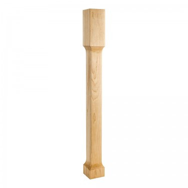 Hardware Resources - P71-RW - Post with Cove Cut Out - Rubberwood