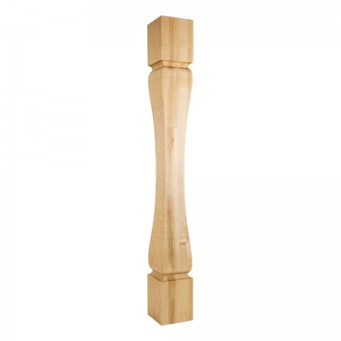 Hardware Resources - P82-5-42-RW - Turned Transitional Post - Rubberwood