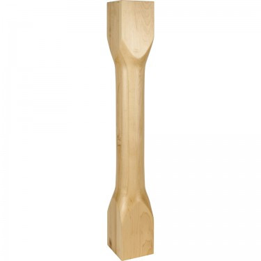 Hardware Resources - P83-5-RW - Cathedral Turned Contemporary Post - Rubberwood