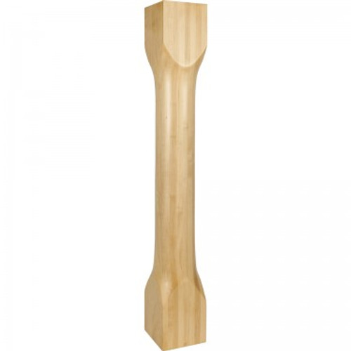 Hardware Resources - P83-6-42-RW - Cathedral Turned Contemporary Post - Rubberwood