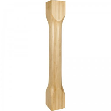 Hardware Resources - P83-6-42-WB - Cathedral Turned Contemporary Post - White Birch