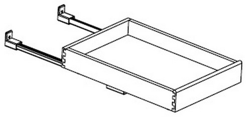 JSI Cabinetry Amesbury White Recessed Kitchen Cabinet - SCRT15-AWR