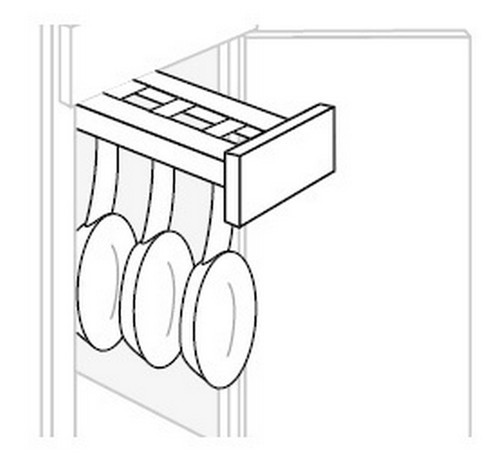 JSI Cabinetry Amesbury White Recessed Kitchen Cabinet - GLDPULL-AWR