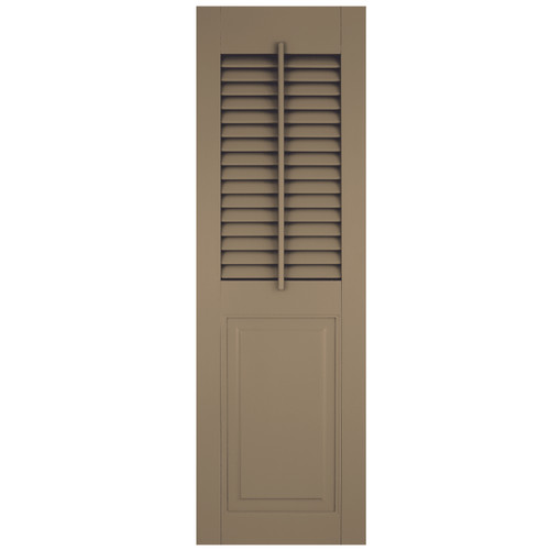 Atlantic Premium Shutters Architectural Collection - Combination Faux Tilt Rod