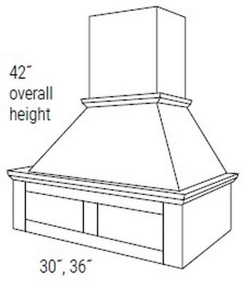 JSI Craftsman Upton Recessed Kitchen Cabinet VRS3042-UBR