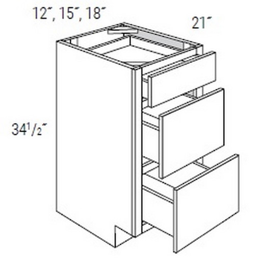 JSI Cabinetry Upton Recessed Bath Cabinet VDB1521-UBR