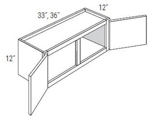 JSI Cabinetry Upton Slab Kitchen Cabinet W3615-UB