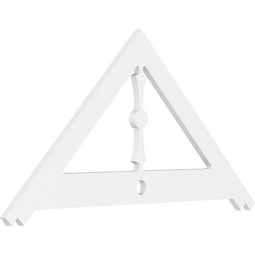 Ekena Millwork Pitch Artisan Gable Pediment - Primed Polyurethane - GPP048X024X100ART