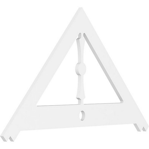 Ekena Millwork Pitch Artisan Gable Pediment - Primed Polyurethane - GPP048X028X100ART