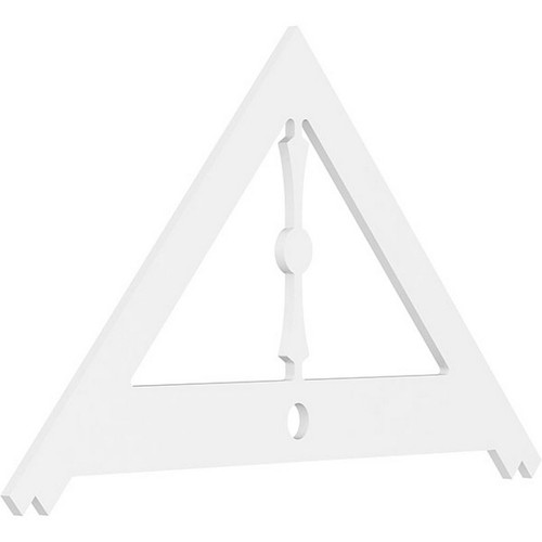 Ekena Millwork Pitch Artisan Gable Pediment - Primed Polyurethane - GPP060X035X100ART