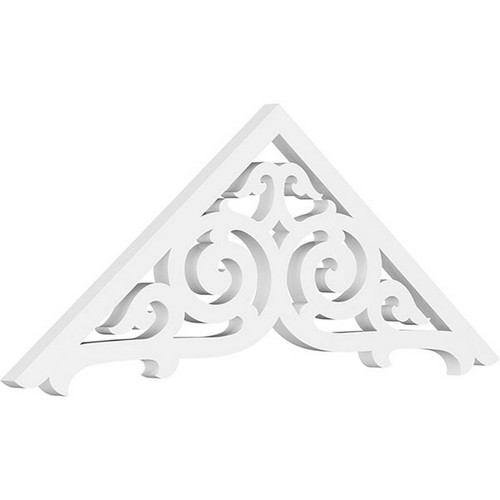 Ekena Millwork Pitch Athens Gable Pediment - Primed Polyurethane - GPP036X014X100ATH