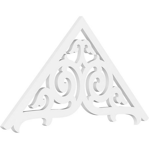 Ekena Millwork Pitch Athens Gable Pediment - Primed Polyurethane - GPP048X024X100ATH