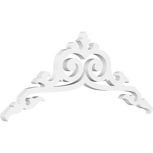 Ekena Millwork Pitch Baile Gable Pediment - Primed Polyurethane - GPP036X014X100BAI