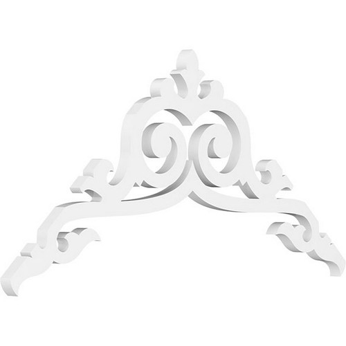 Ekena Millwork Pitch Baile Gable Pediment - Primed Polyurethane - GPP036X017X100BAI