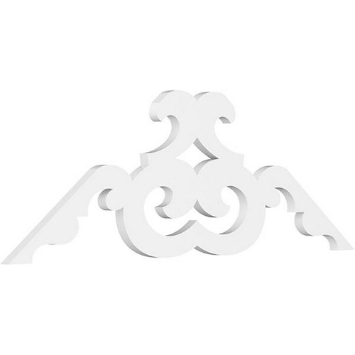 Ekena Millwork Pitch Benson Gable Pediment - Primed Polyurethane - GPP048X018X100BEN