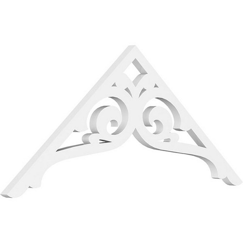 Ekena Millwork Pitch Bordeaux Gable Pediment - Primed Polyurethane - GPP036X015X100BOR