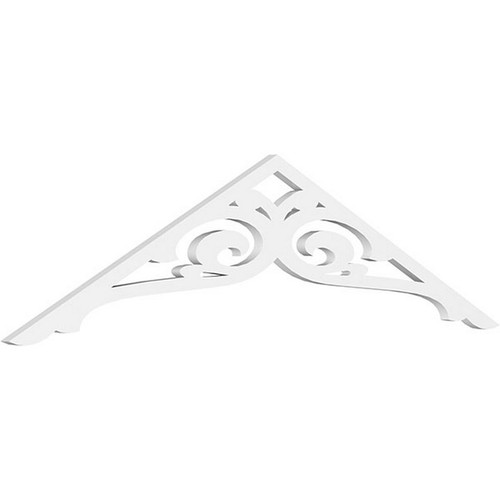 Ekena Millwork Pitch Bordeaux Gable Pediment - Primed Polyurethane - GPP060X015X100BOR