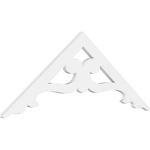 Ekena Millwork Pitch Brontes Gable Pediment - Primed Polyurethane - GPP048X018X100BRO