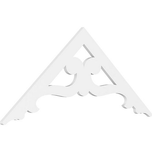 Ekena Millwork Pitch Brontes Gable Pediment - Primed Polyurethane - GPP060X025X100BRO