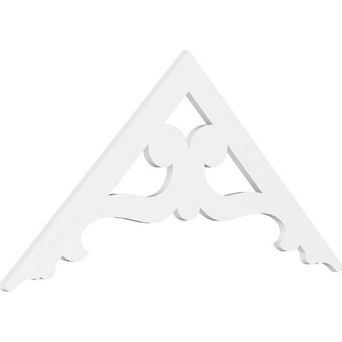Ekena Millwork Pitch Brontes Gable Pediment - Primed Polyurethane - GPP060X028X100BRO