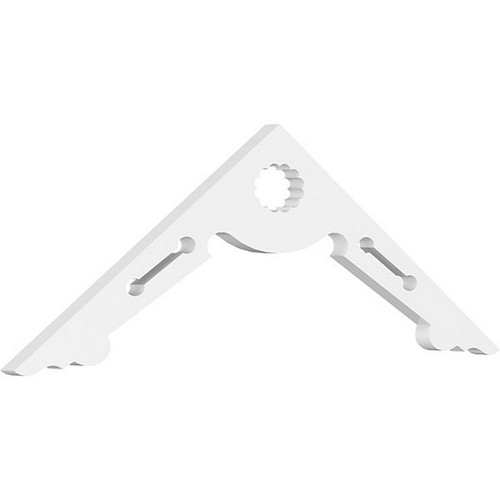 Ekena Millwork Pitch Cena Gable Pediment - Primed Polyurethane - GPP036X012X100CEN
