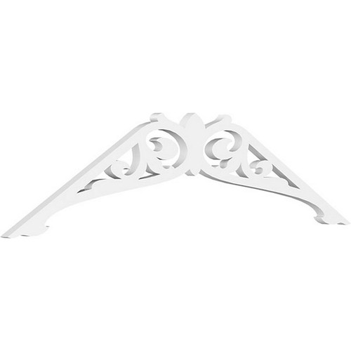 Ekena Millwork Pitch Carrillo Gable Pediment - Primed Polyurethane - GPP048X014X100CRL