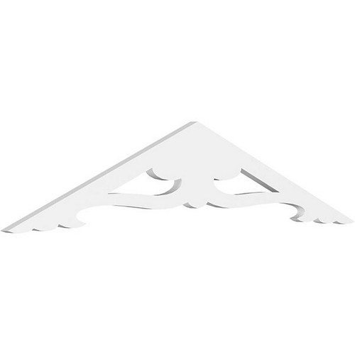 Ekena Millwork Pitch Cornelia Gable Pediment - Primed Polyurethane - GPP048X010X100CRN