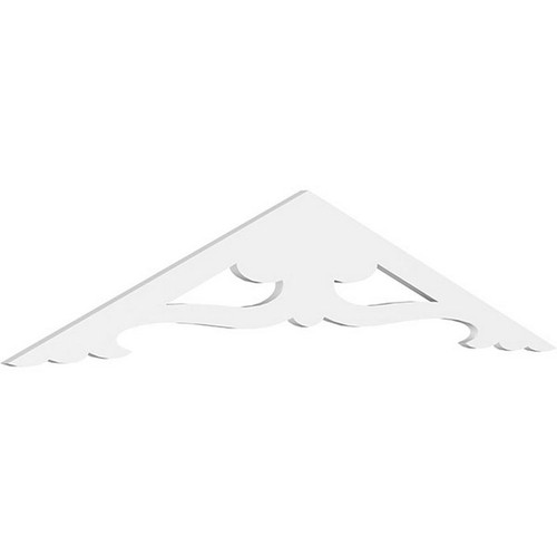 Ekena Millwork Pitch Cornelia Gable Pediment - Primed Polyurethane - GPP072X015X100CRN