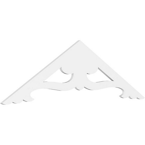 Ekena Millwork Pitch Cornelia Gable Pediment - Primed Polyurethane - GPP072X021X100CRN