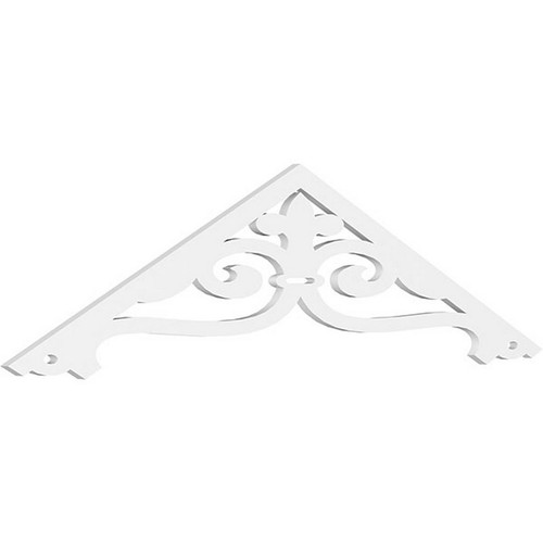 Ekena Millwork Pitch Finley Gable Pediment - Primed Polyurethane - GPP072X018X100FIN