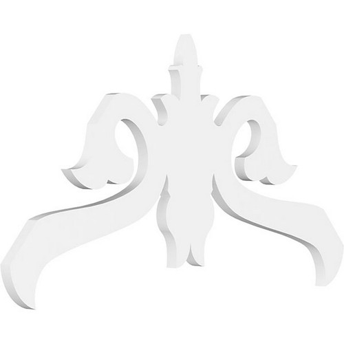 Ekena Millwork Pitch Florence Gable Pediment - Primed Polyurethane - GPP036X021X100FLO