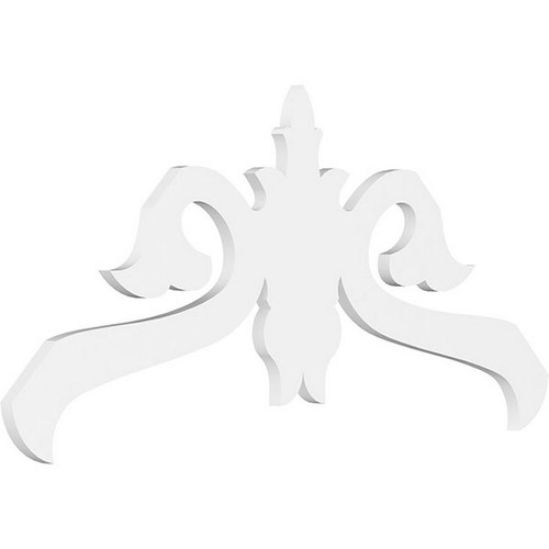 Ekena Millwork Pitch Florence Gable Pediment - Primed Polyurethane - GPP048X024X100FLO
