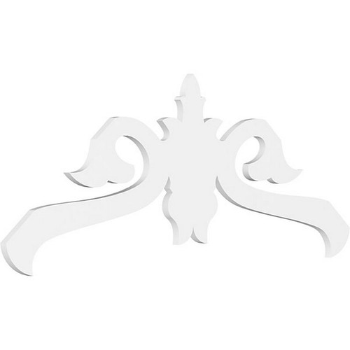 Ekena Millwork Pitch Florence Gable Pediment - Primed Polyurethane - GPP060X025X100FLO