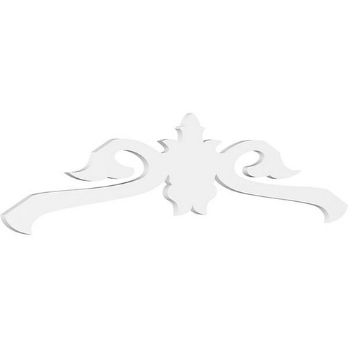 Ekena Millwork Pitch Florence Gable Pediment - Primed Polyurethane - GPP072X018X100FLO