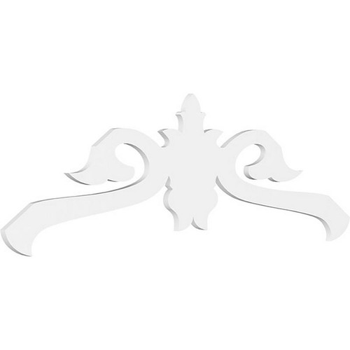 Ekena Millwork Pitch Florence Gable Pediment - Primed Polyurethane - GPP072X024X100FLO