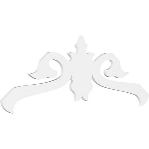 Ekena Millwork Pitch Florence Gable Pediment - Primed Polyurethane - GPP072X027X100FLO