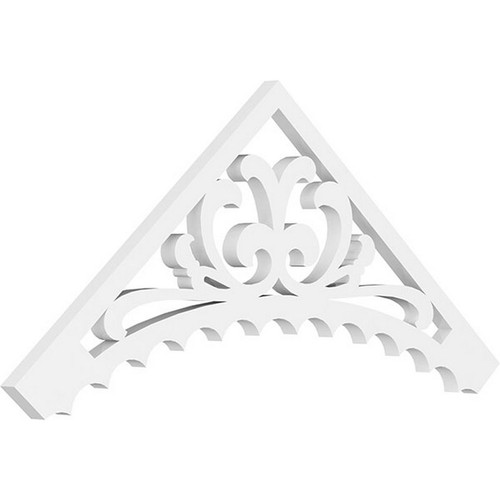 Ekena Millwork Pitch Genova Gable Pediment - Primed Polyurethane - GPP036X015X100GEN