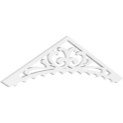 Ekena Millwork Pitch Genova Gable Pediment - Primed Polyurethane - GPP060X015X100GEN