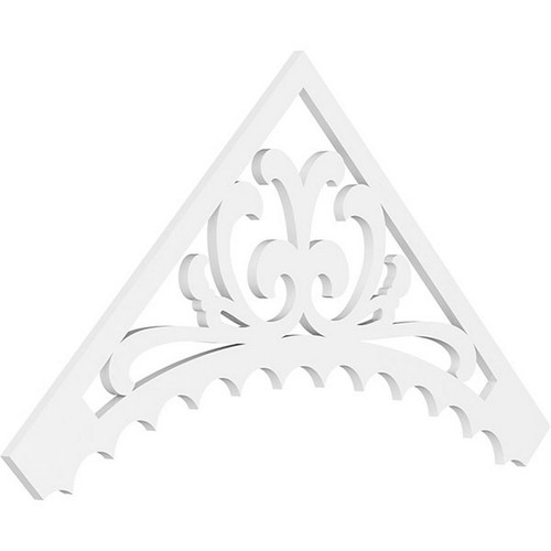 Ekena Millwork Pitch Genova Gable Pediment - Primed Polyurethane - GPP060X030X100GEN