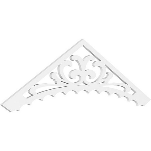 Ekena Millwork Pitch Genova Gable Pediment - Primed Polyurethane - GPP072X021X100GEN