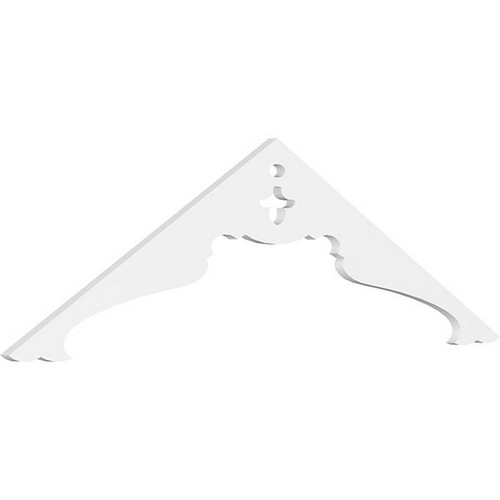 Ekena Millwork Pitch Heath Gable Pediment - Primed Polyurethane - GPP060X018X100HEA