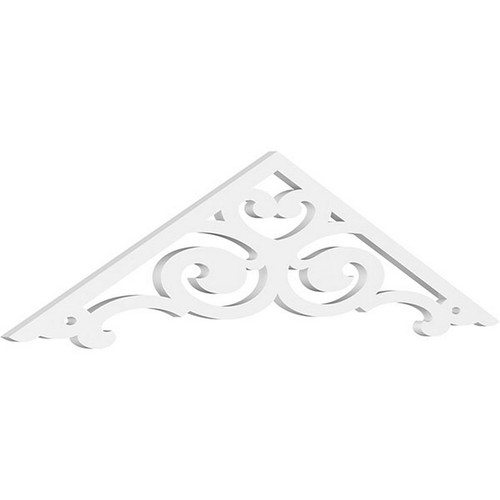 Ekena Millwork Pitch Hurley Gable Pediment - Primed Polyurethane - GPP060X015X100HUR