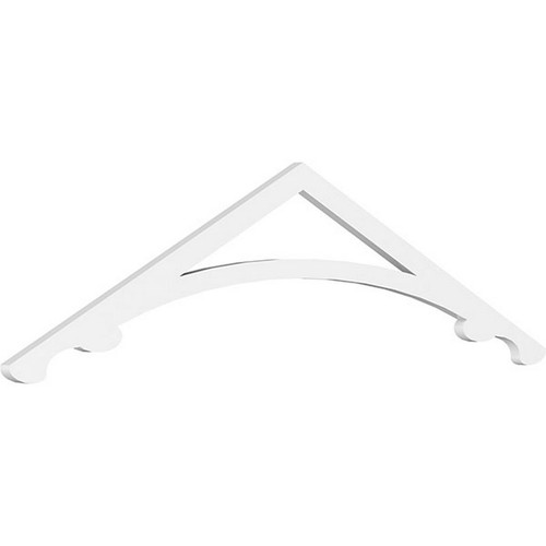 Ekena Millwork Pitch Legacy Gable Pediment - Primed Polyurethane - GPP060X015X100LEG