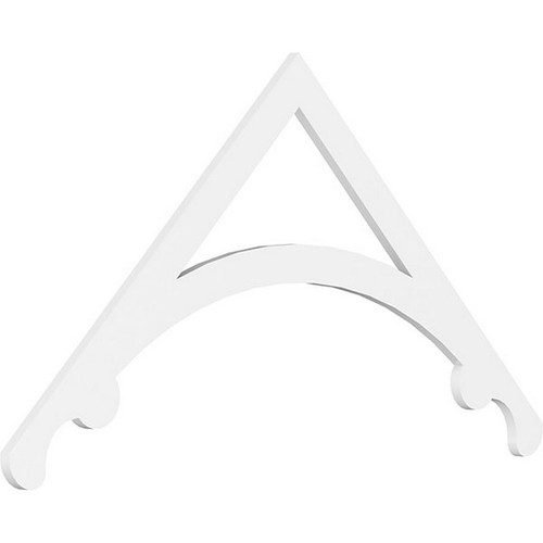 Ekena Millwork Pitch Legacy Gable Pediment - Primed Polyurethane - GPP060X030X100LEG