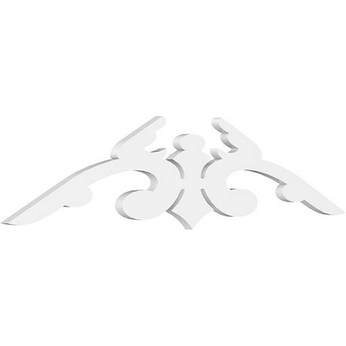 Ekena Millwork Pitch Milton Gable Pediment - Primed Polyurethane - GPP048X012X100MIL