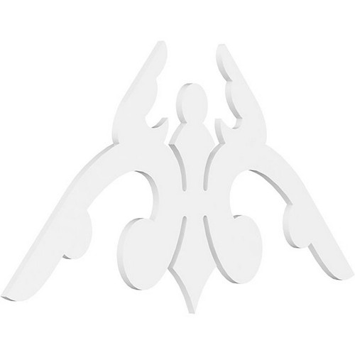 Ekena Millwork Pitch Milton Gable Pediment - Primed Polyurethane - GPP060X035X100MIL