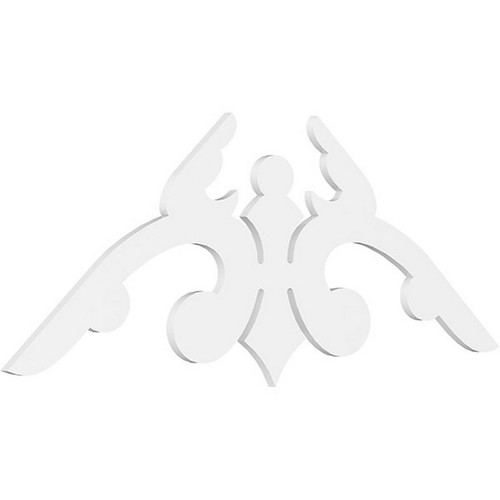 Ekena Millwork Pitch Milton Gable Pediment - Primed Polyurethane - GPP072X030X100MIL