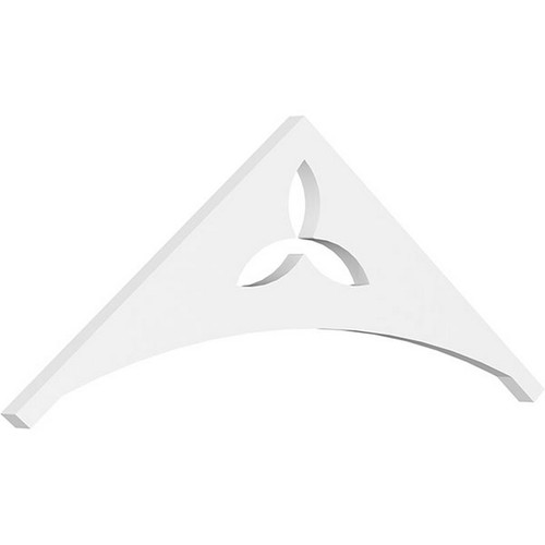 Ekena Millwork Pitch Naple Gable Pediment - Primed Polyurethane - GPP036X014X100NAP