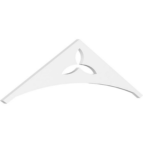 Ekena Millwork Pitch Naple Gable Pediment - Primed Polyurethane - GPP048X014X100NAP